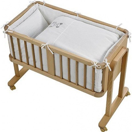 Bettset Beistellbett & Stubenwagen "Hase", 2-tlg