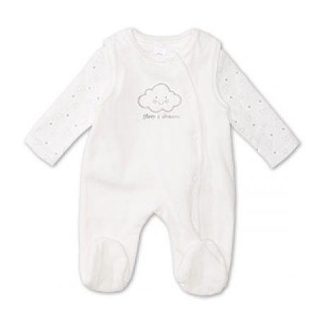 Baby Strampler-Set in weiss Baby Strampler-Set in weiss