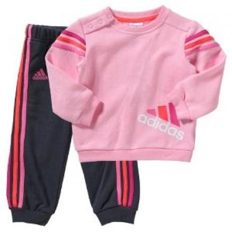 adidas Performance Baby Jogginganzug für Mädchen , Mädchen , rosa , 104,62,74,80,86,92,98