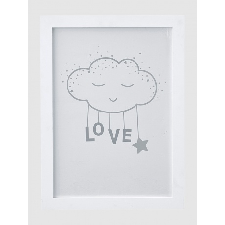 Wandbild mit schlafender Wolke