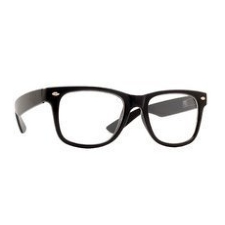 Nerd Brille Schwarz