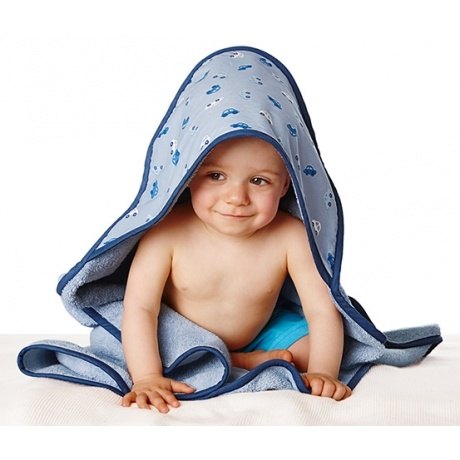 Kapuzen-Handtuch, blau