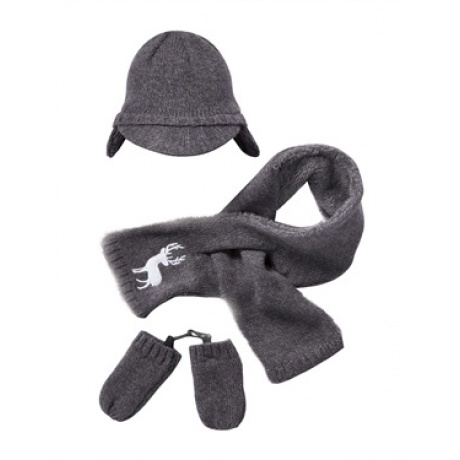 Set aus Mütze, Schal und Handschuhen