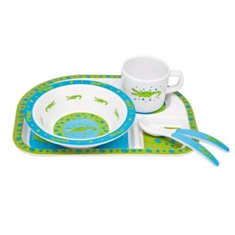 Kindergeschirr-Set "Krokodil"
