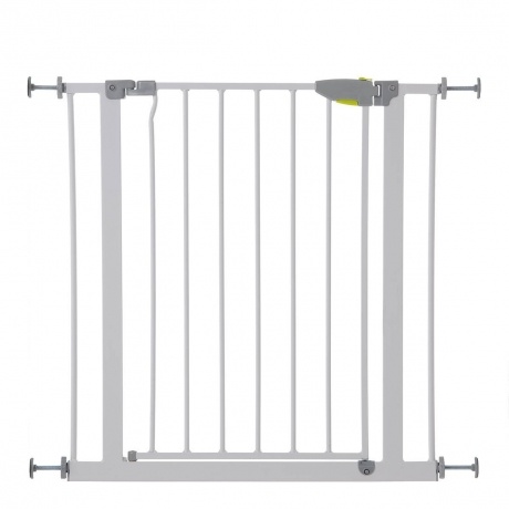 Türschutzgitter Squeeze Handle Safety Gate 75 cm - 81 cm + 14 cm Verlängerung, weiss