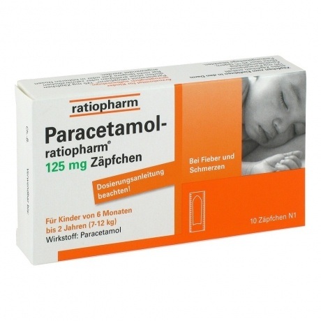 Paracetamol 125mg Zäpfchen 10 ST