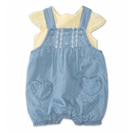 Baby-Erstlingsoutfit "Latzhose"