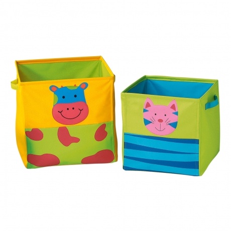 Spielzeugboxen-Set - Kuh/Maus