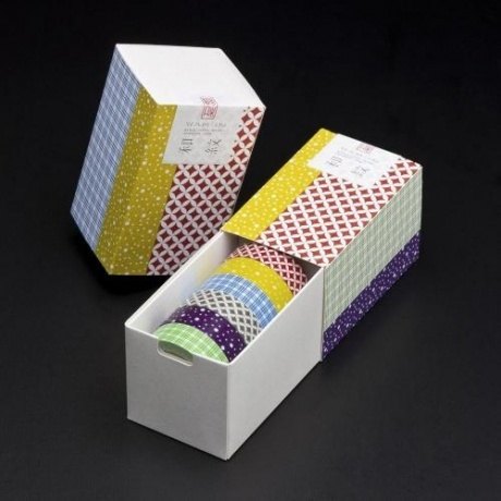 Masking Tape Wamon 2 Reispapierklebeband-Set 6 St. von Kmoi Kokashi