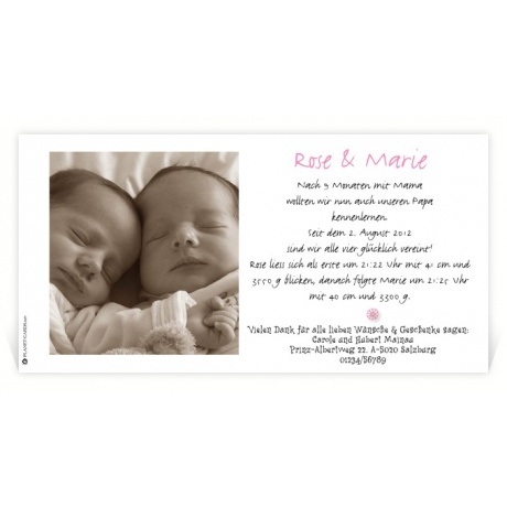 baby-cards.de Zwillinge