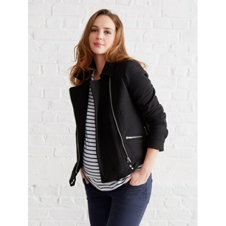 Sweatjacke im Biker-Style