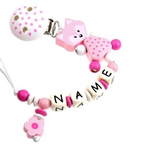 PREMIUM Schnullerkette mit Namen