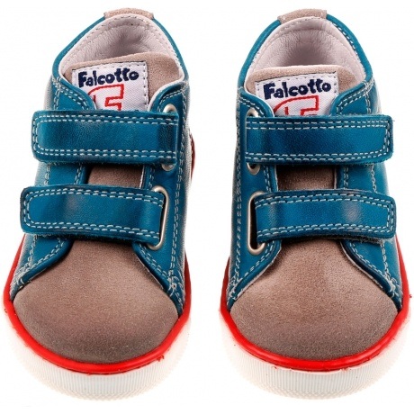 Halbschuhe bunt mit Klettverschluss