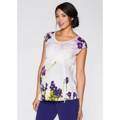 Festliches Umstandsmoden Shirt mit Blumenprint