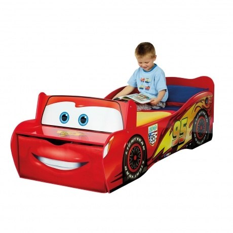 Kinderbett Cars mit Sitzbank