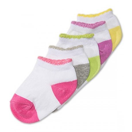 Baby Sneakersocken in weiss / rosa