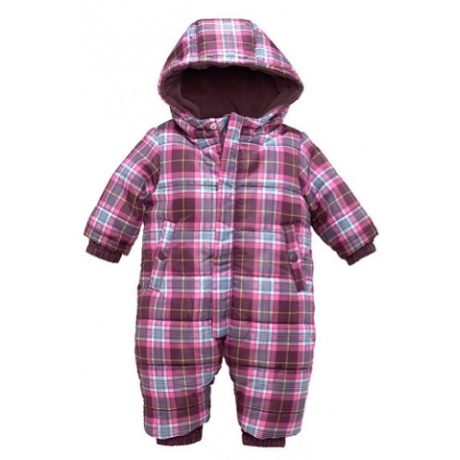 Schneeanzug, für Baby Mädchen, kariert pink, Gr.80