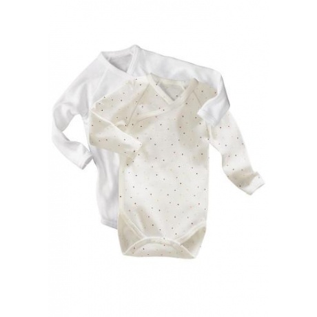 Langarm-Wickelbody 2-er Set