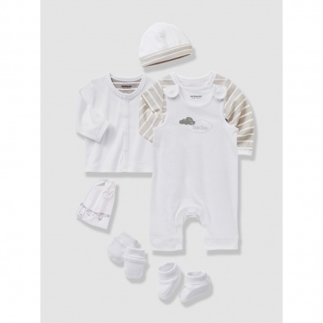 Babyset aus Feinripp 6-teilig