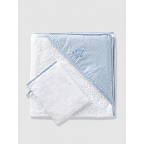 Kapuzenbadetuch und Waschhandschuh