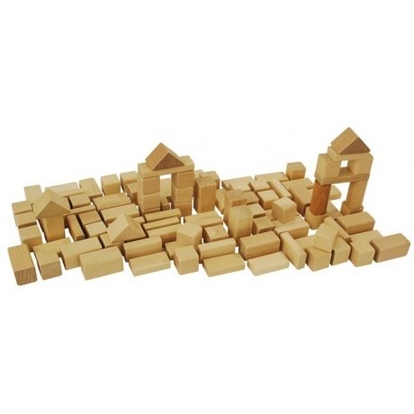 Holzbausteine "Natur", 50-teilig