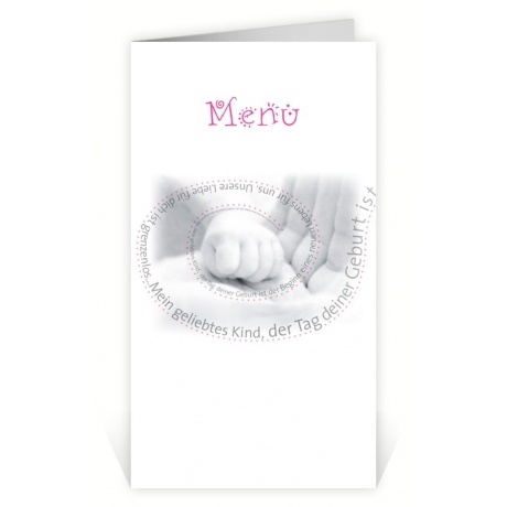 baby-cards.de Menükarte