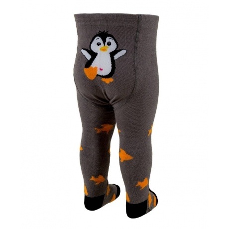 Strumpfhose Pinguin Pipo grau orange