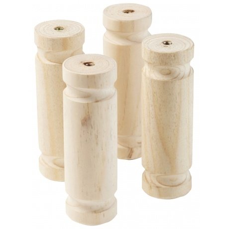 Tolles 4er-Set Schrankfüße, farbig lackiert Tolles 4er-Set Schrankfüße, farbig lackiert