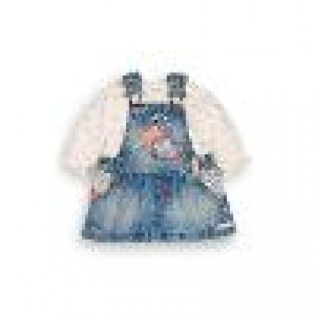 Kleid und Body, Rinsed Denim