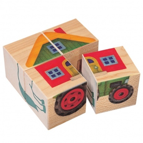 Holzwürfel-Puzzle