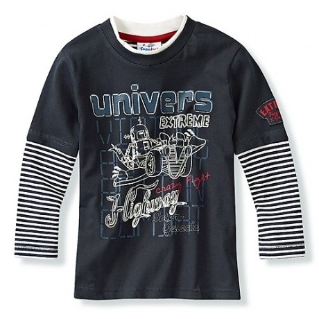 Jungen-Langarmshirt