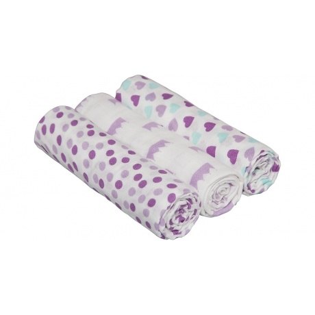 Mulltücher "Schnecken und Wolken"