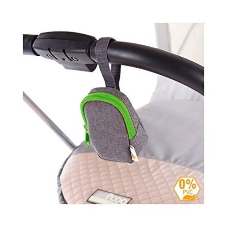 30050.75274 Deluxe Schnullertasche grau/orange