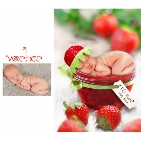 MaiBella Strawberry Fotomontage mit deinem Baby