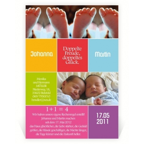 baby-cards.de Zwillinge