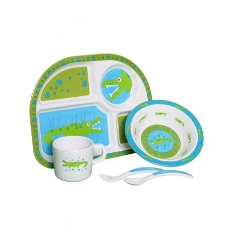 Kindergeschirr-Set "Krokodil"