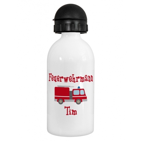 Trinkflasche Feuerwehr mit Sportverschluss (personalisiert)
