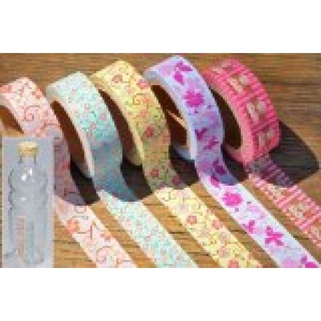 Washi Masking Tape QUEENIE Klebeband 5er Set L 10m