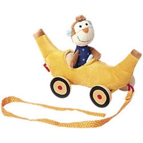 Bananenmobil mit Affe Bananenmobil mit Affe