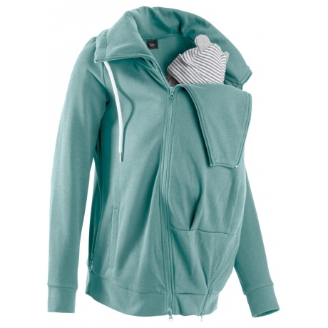Umstands-Sweatjacke mit Babyeinsatz Umstands-Sweatjacke mit Babyeinsatz
