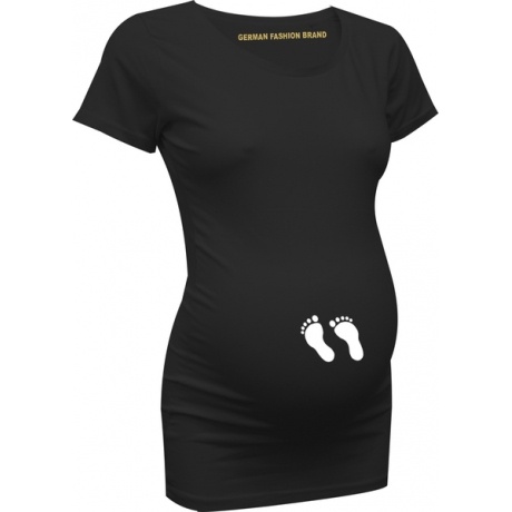 witzige Umstandsmode - T-Shirt mit Füßchen witzige Umstandsmode - T-Shirt mit Füßchen