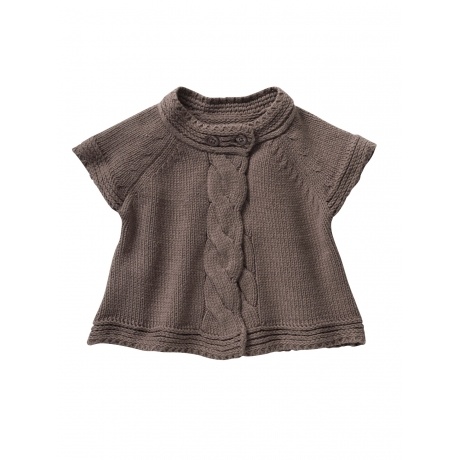 Baby-Cardigan mit Zopfmuster