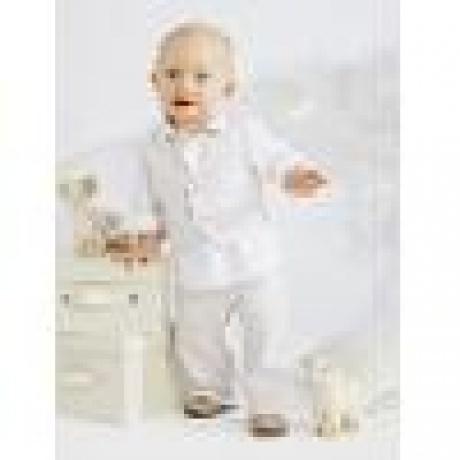 Festliches Baby-Set: Hemd, Weste und Hose