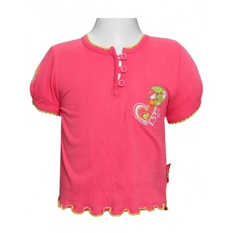 Kurzarmshirt mit gerüschtem Bund Kurzarmshirt mit gerüschtem Bund