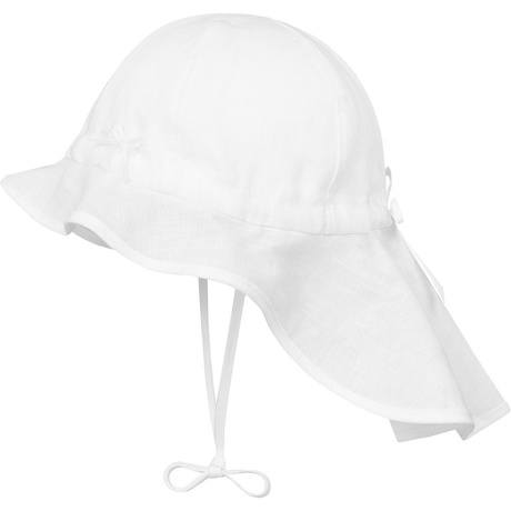 Sonnenhut mit Nackenschutz aus Leinen